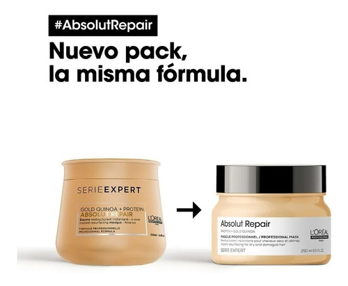 Máscara Absolut Repair Serie Expert L'Oréal Professionnel de 250mL