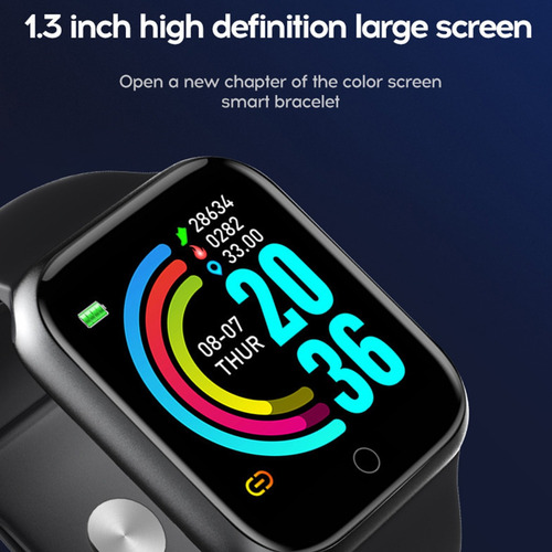 Imagen 9 de 10 de Reloj Inteligente Smartwatch Deporte Act Cardiaca 1,3 Y68