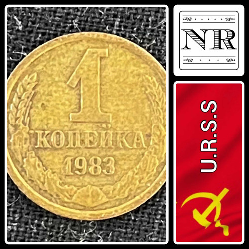 Rusia - 1 Kopek - Año 1983 - Km #126 - Urss - Cccp