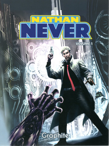 Nathan Never N° 01 - 338 Páginas Em Português - Editora Graphite - Formato 18 X 23 - Capa Mole - 2020 - Bonellihq 1 Cx205 Fev24