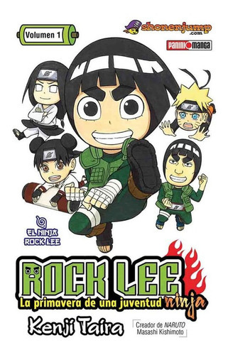 Panini Manga Rock Lee N.1: Panini Manga Rock Lee N.1, De Panini. Serie Rock  Lee, Vol. 1. Editorial Panini, Tapa Blanda, Edición 1 En Español, 2020