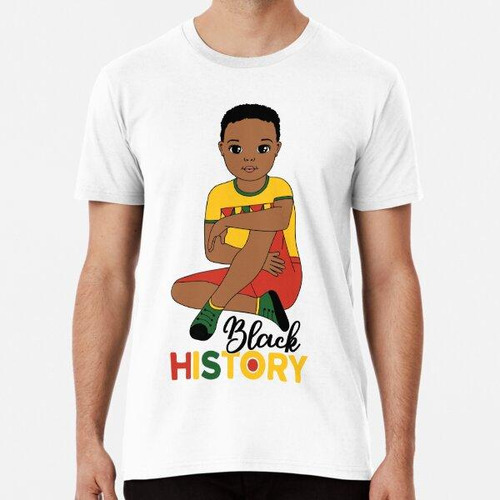Remera Black History Boy Algodon Premium