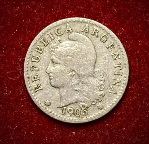 Moneda 5 Centavos Argentina 1905 Km 34 Cj 136 Cuproniquel
