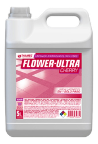 Desinfectante Limpiador De Piso Flower Bidon 5lts. Cherry