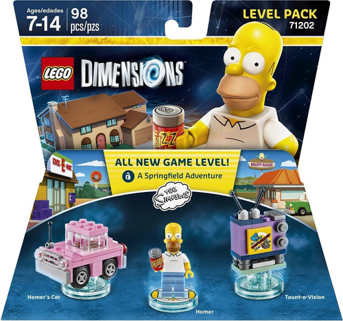 Paquete De Niveles De Los Simpson - Lego Dimensions