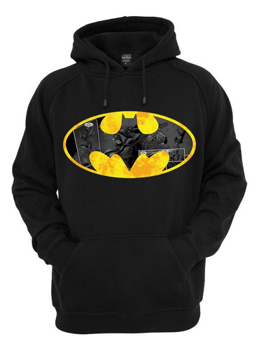 Buzo Hoddie Batman Comic Clásico Premium