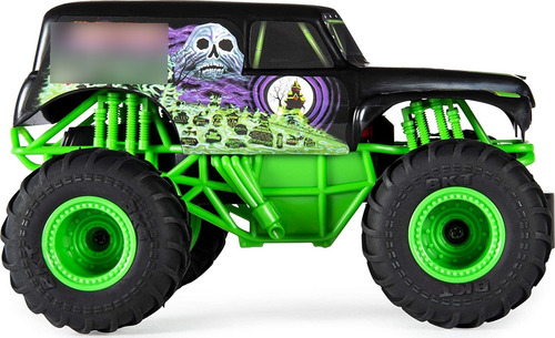 Juguete Monster Jam Grave Digger Con Radio A Control 1:24 Co