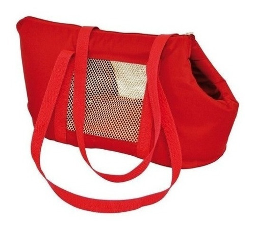 Bolsa Transporte De Cachorro Cães Gatos Macia Nylon São Pet Cor Vermelho