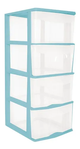 Caja Plástico Organizador Cajonera 4 Cajones Altos 83*39*35