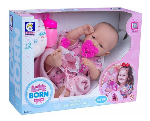 Brinquedo Infantil Boneca Bebezinho Da Mamãe Cotiplás