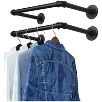 Comprar Percheros Industrial Para Ropa De Tubería Juego De 2