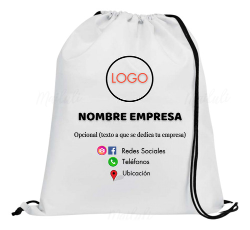 Bolsa Personalizada Poliester Estampada En Varios Colores