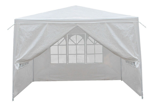 Carpa De Eventos 10'x10' Color Blanco En Polietileno Con