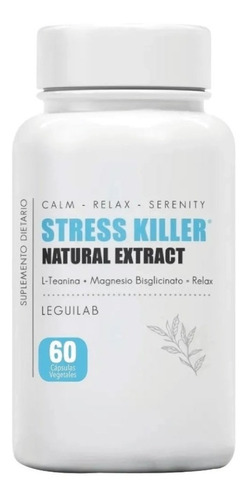 Stress Killer | Bisglicinato De Magnesio + L Teanina | 60cap