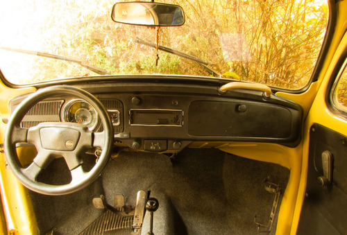 Vw Volkswagen 72 1972 Fusca 1.500 Amarelo Colonial