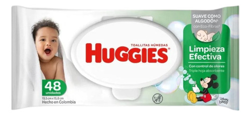 Toallas Humedas Huggies Limpieza Efectiva 12paq De 48un C/u