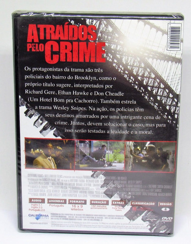 Dvd Atraídos Pelo Crime Richard Gere Ethan Hawke Lacrado