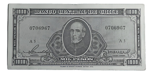Billete 1000 Pesos 1948-1958 Maschke-herrera A3-0706967 Tev