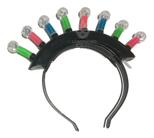 Cotillon Luminoso Vincha Punk Farolitos Led ! 