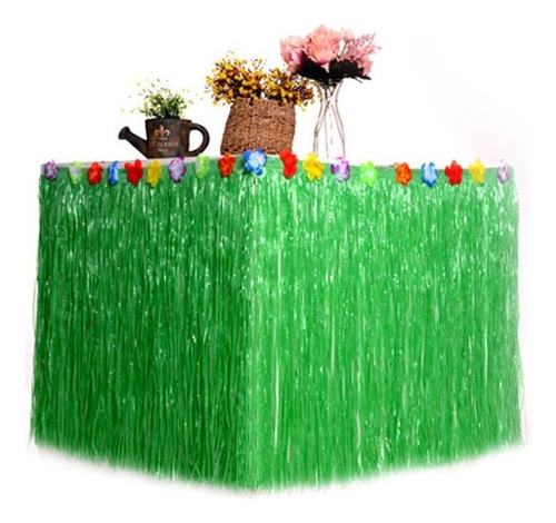 .. Diy Falda De Mesa Hawaiana For Decoración De Fiestas