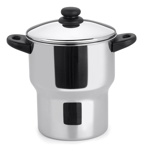 Cuscuzeira Grande Para Fogão De Indução Inox 3 Litros Forma