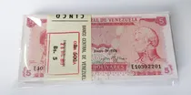 Comprar Paca O Fajo De Billetes De 5 Bs 1974 E8