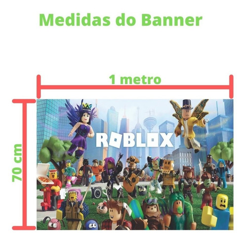 Kit Festa Painel E Displays Decorações Infantis Roblox