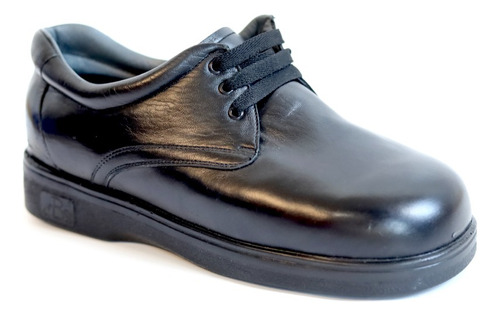 Zapato Con Cinta Hombre Adulto Mayor Pie Diabético Piel