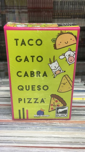 Imagen 1 de 3 de Taco Gato Cabra Queso Pizza - Juego De Cartas - Bureau
