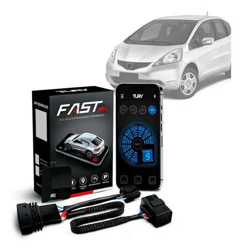 Módulo Acelerador Pedal Fast Com App Fit 09 10 11 12 13 14