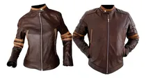 Comprar Combo 2 Chamarras Wolver 100% Piel Para Dama Y Caballero 