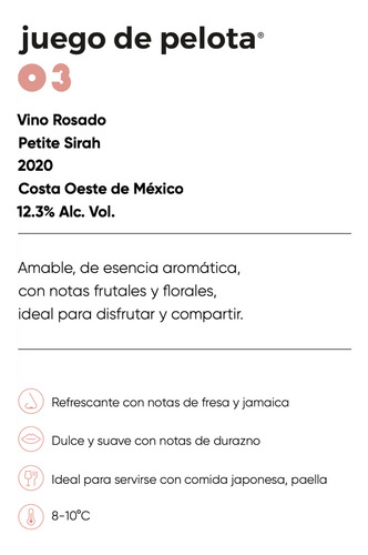 12 Botellas De Vino Rosado Juego De Pelota 03 Petite Sirah 7