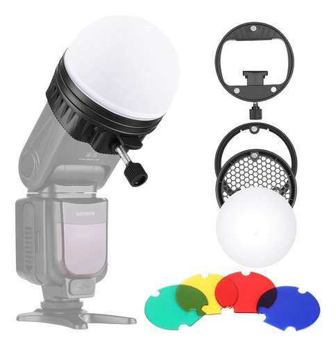 Kit De Accesorios Speedlite Para Difusor De Bola Con Filtro