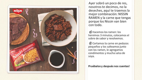 Imagen 7 de 7 de Ramen Nissin Sabores Surtidos Carne Y Pollo - 12 Unid