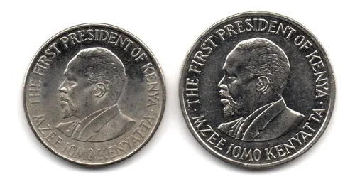 Kenia 50 Cents Y 1 Shilling 2005 (Usado)