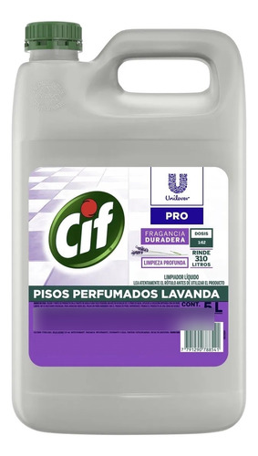Limpiador De Pisos Perfumado Lavanda Cif 5lts