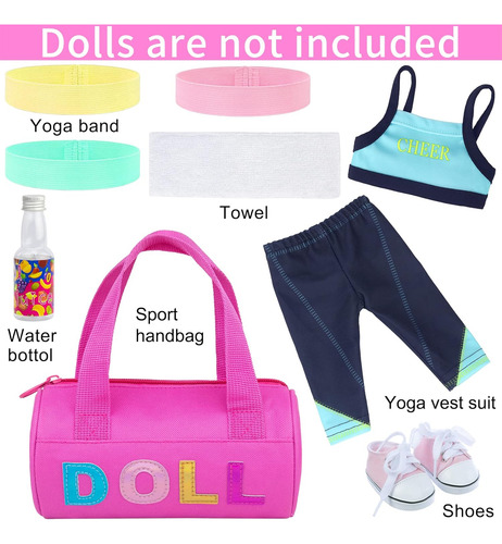Ecore Fun Ropa De Ropa Y Accesorios De Muñecas De 18 Pulgada