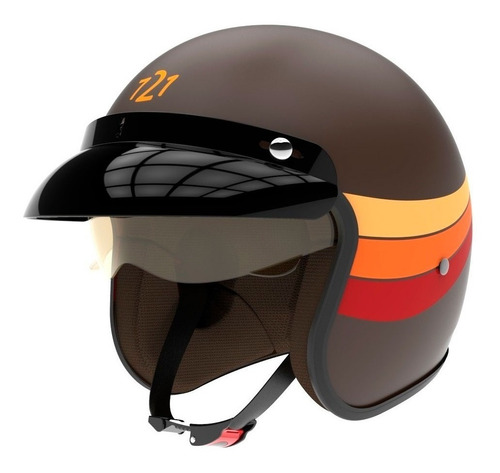 Nuevo Casco Hawk 721 Abierto Vintage Cafe Racer --