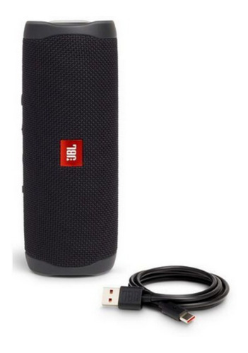 Caixa De Som Jbl Flip 5 Preta Bluetooth Sem Fio  20 W Portátil A Prova De Agua Original Impermeavel Lançamento  Jbl