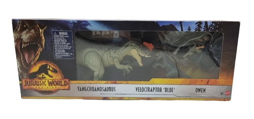 Set Jurassic World Dominion Owen + Blue + Yangchuanosaurus
