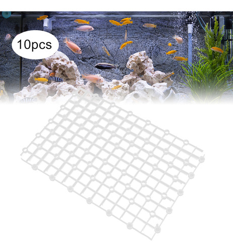 Rejilla De Filtro De Acuario Blanca Y Blanca, 10 Piezas, Emp