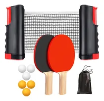 Comprar Red De Ping Pong, Raquetas Y Pelotas Set, Juego De Tenis De