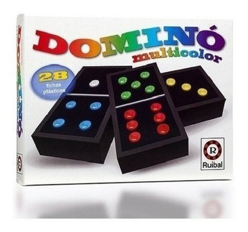 Juego De Mesa Domino Multicolor Ruibal