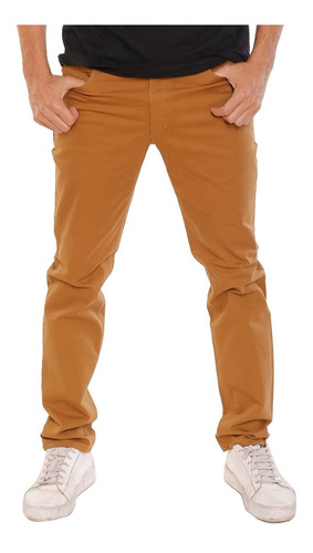 Pantalon Polo Club Skinny Spandex Semi Chupin Mostaza Ocre