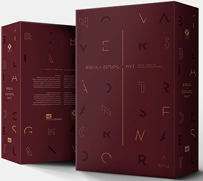 Biblia De Estudos - Nvt - Vinho - Mundo Cristao Completa