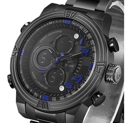 Reloj Weide 5209b 4c Negro Azul