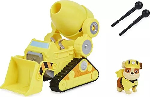 Paw Patrol, Rubble's Deluxe Movie Transforming Toy Car Con F