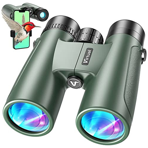 10x50 Binoculars For Adults With Phone Adapter,  High P...