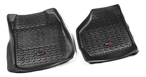 Revestimiento De Piso De Fila Delantera Negra Rugged Ridge A