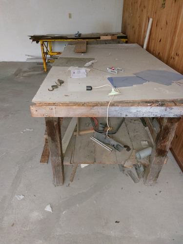 Banco De Trabajo Taller Mesa Grande Medidas 1,20x3,50x95 (Usado)